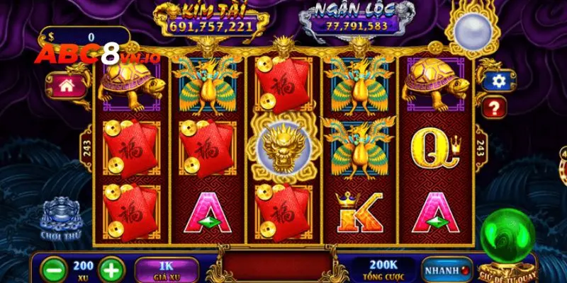 Các tính năng, biểu tượng game kho tàng ngũ long