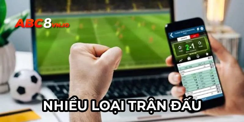 Tỷ lệ cá cược xuất hiện tại nhiều trận thi đấu khác nhau