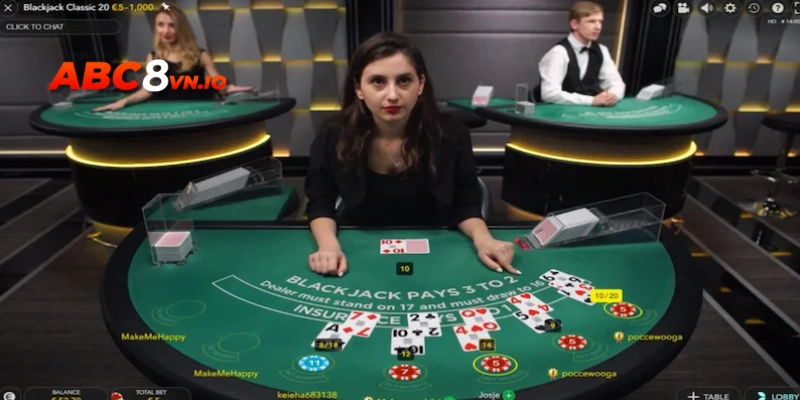 Nhà cái sở hữu dịch vụ Blackjack có giao diện thân thiện